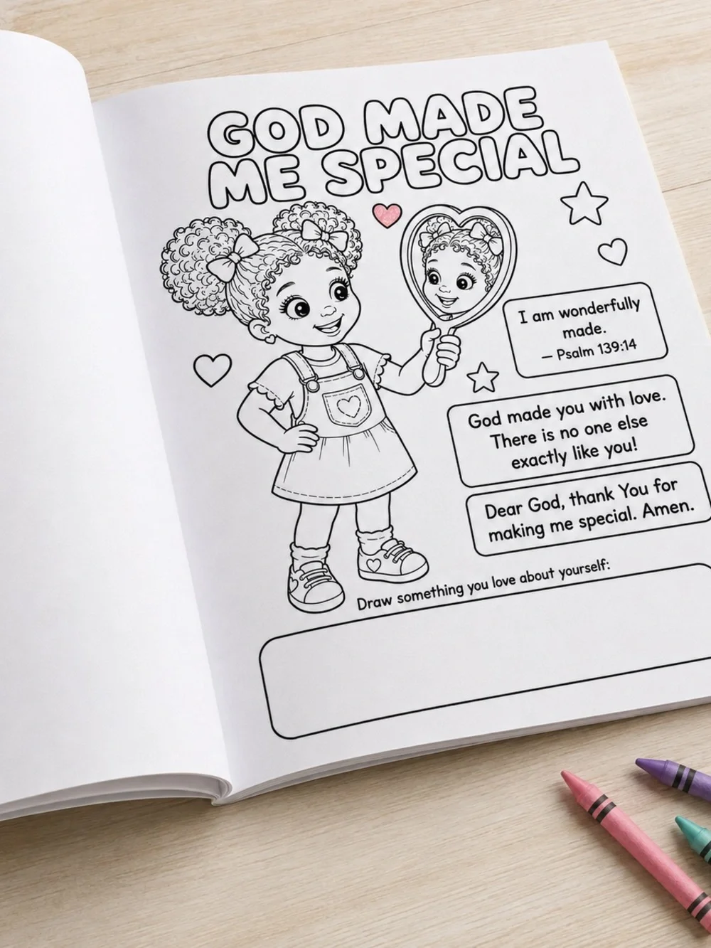 Color My Faith Kids Devotional Coloring Book Ages 4–8